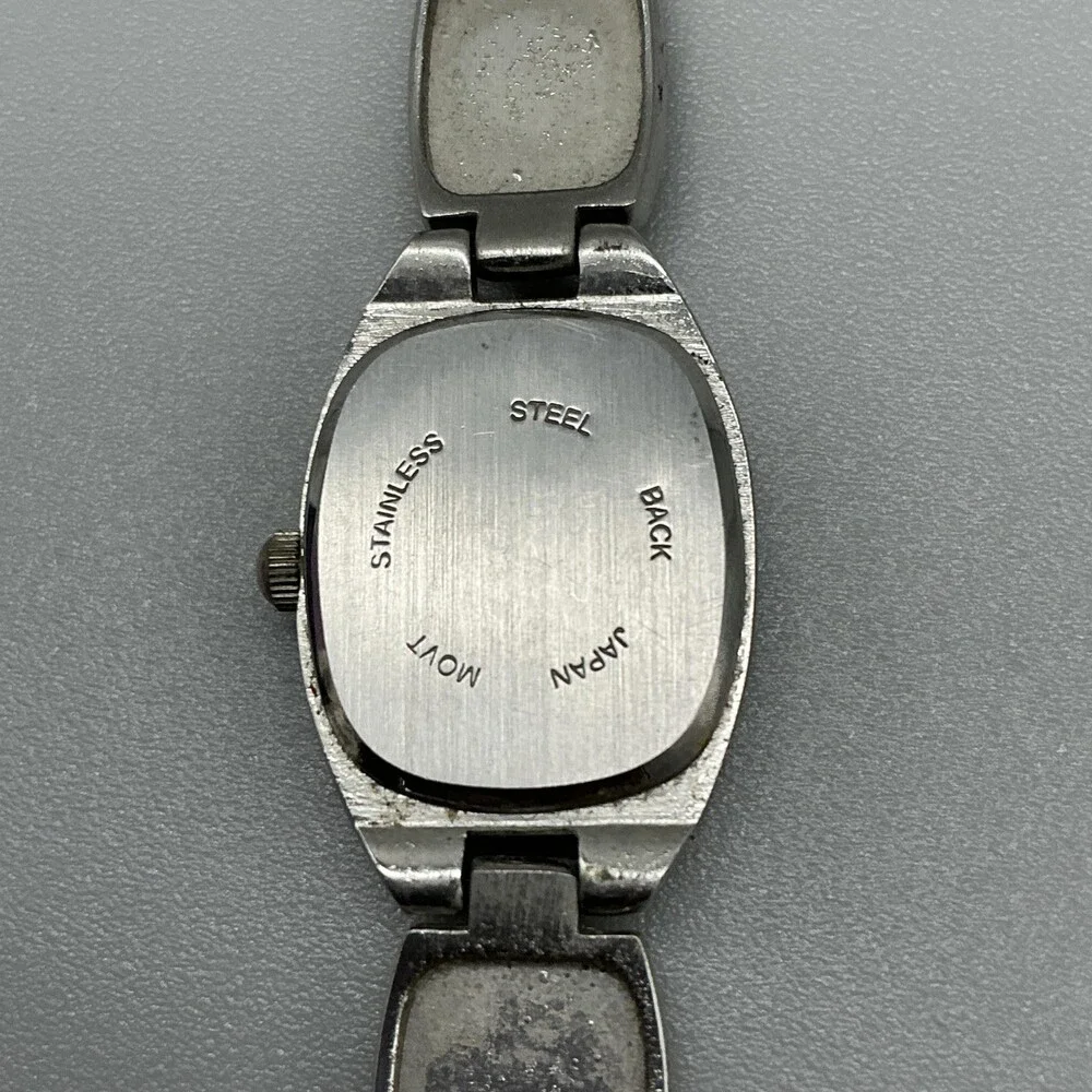 Geneva Southwest Womens Watch 19mm Marcasite Faux Stone New Battery 6.25